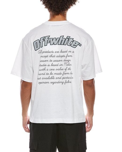Off-White c/o Virgil Abloh White Skate Fit Varsity T-Shirt for men