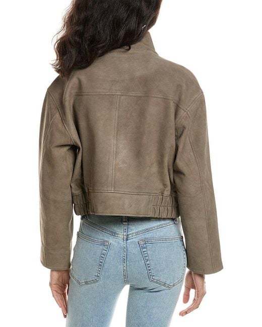 Walter Baker Brown Rihanna Suede Jacket