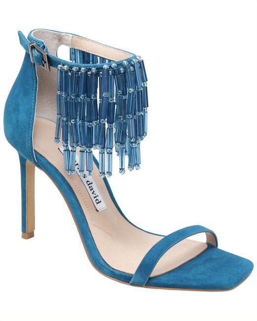 Charles David Blue Enrich Suede Sandal