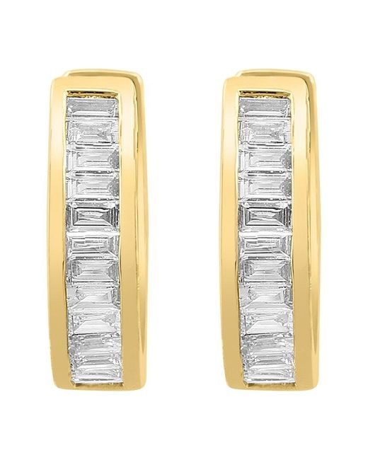 Effy Fine Jewelry Metallic 14K 0.38 Ct. Tw. Diamond Earrings