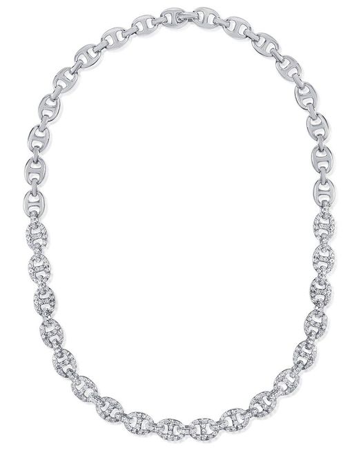 Sabrina Designs White 14k 5.40 Ct. Tw. Diamond Link Necklace