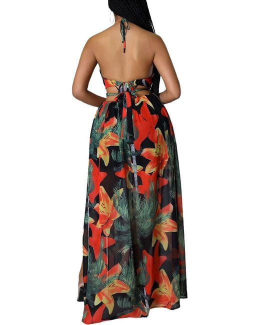 Emma way Red Maxi Dress