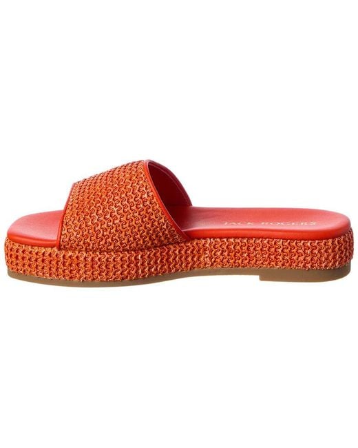 Jack Rogers Red Bay Flatform Sandal