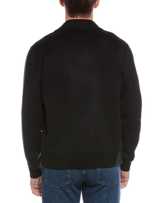 Theory Black Sean Wool & Cashmere-Blend Jacket for men