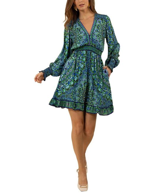 Hale Bob Green Raya Mini Dress