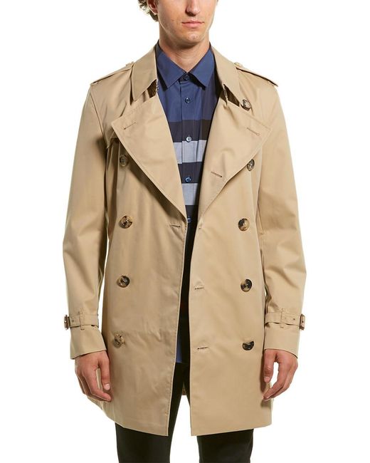 Burberry The Short Wimbledon Trench Coat in Natural for Men | Lyst Australia