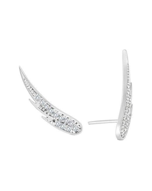 Diamond Select Cuts Metallic 14K 0.23 Ct. Tw. Diamond Earrings