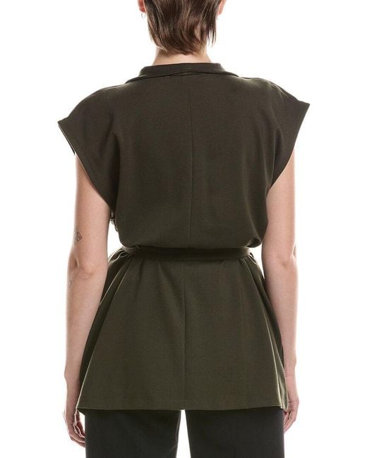 Eileen Fisher Green Flex Ponte Vest