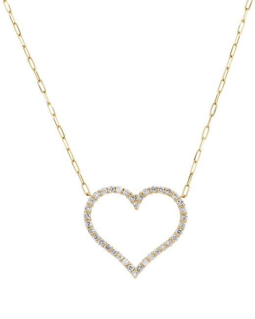 Diana M Metallic Fine Jewelry 14k 1.07 Ct. Tw. Diamond Necklace
