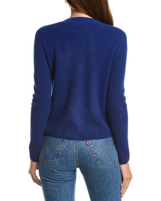 Kier + J Blue Kier + J V-neck Cashmere Sweater