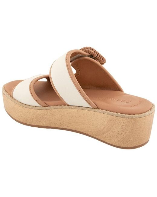 Gentle Souls Metallic Vadylin Leather Sandal