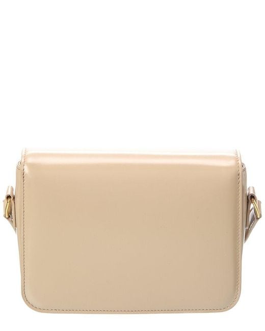 Céline Natural Teen Triomphe Leather Shoulder Bag