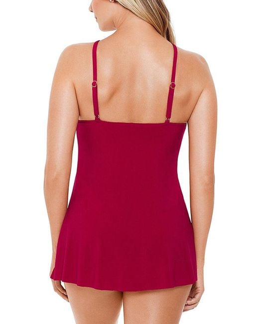 Magicsuitr Red Solid Parker Swimdress