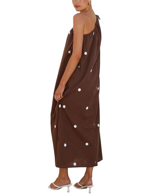 LOEY Brown Midi Dress