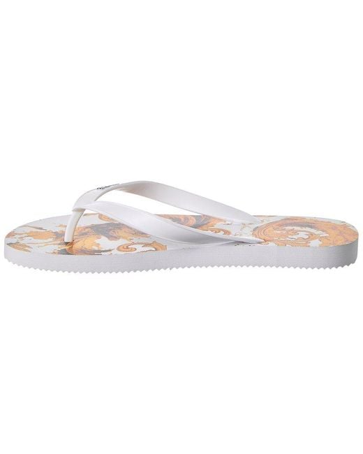 Versace Jeans Couture White Flip Flop for men