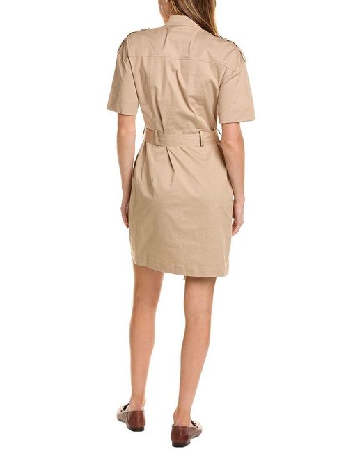 Theo the Label Natural Thallo Safari Dress