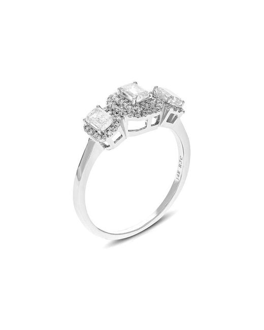 Amairah White 14K 0.88 Ct. Tw. Lab-Grown Diamond Ring