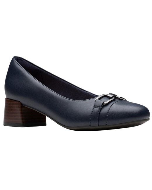 Clarks Blue Iridessa Erin Leather Pump