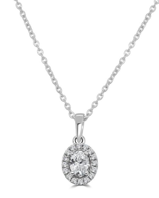 Sabrina Designs Metallic 14K 0.24 Ct. Tw. Diamond Necklace