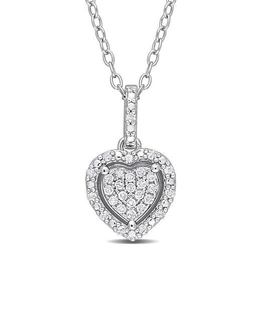 Rina Limor White 0.15 Ct. Tw. Diamond Pendant
