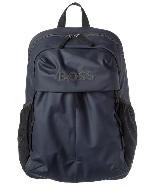 Boss Blue Stormy Canvas Backpack for men