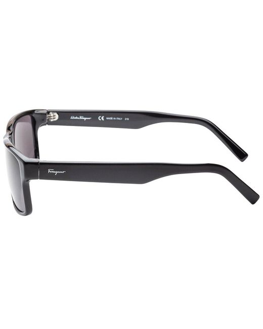 Ferragamo Black Salvatore Sf960s 58mm Sunglasses