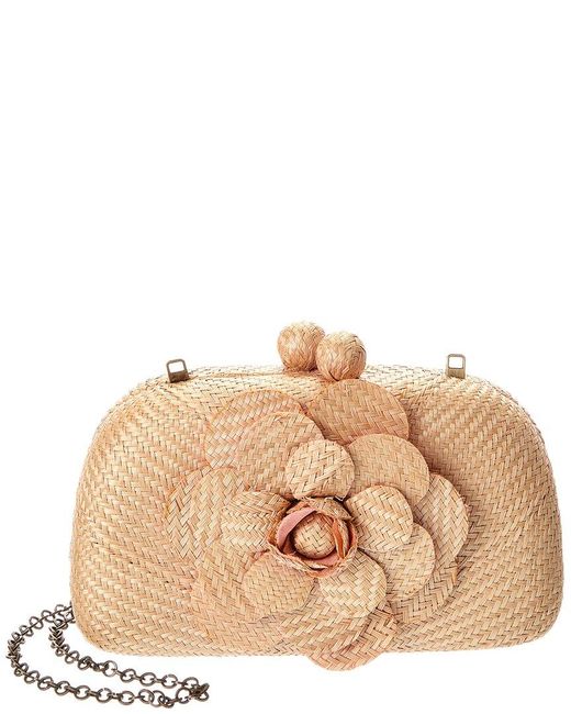 Serpui Natural Mia Camelia Clutch