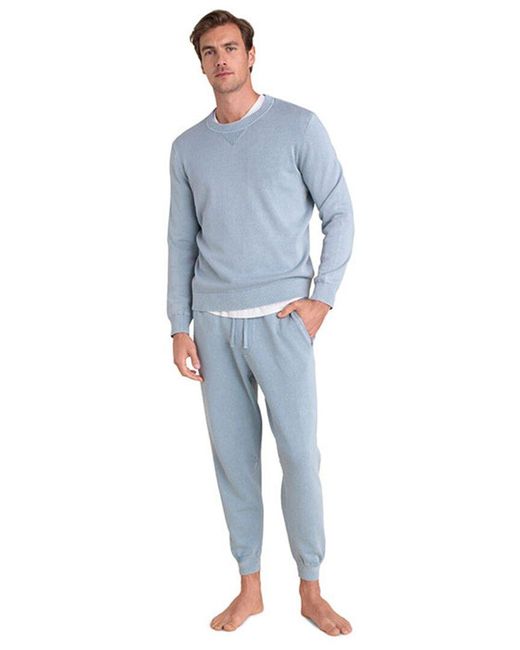Barefoot Dreams Blue Sunbleached Pullover for men