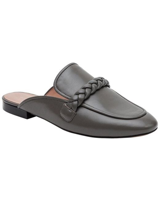 Linea Paolo Gray Amyx Leather Mule