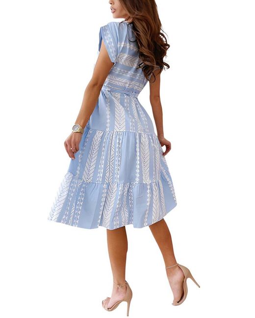 ENJOY PETRA Blue Midi Dress