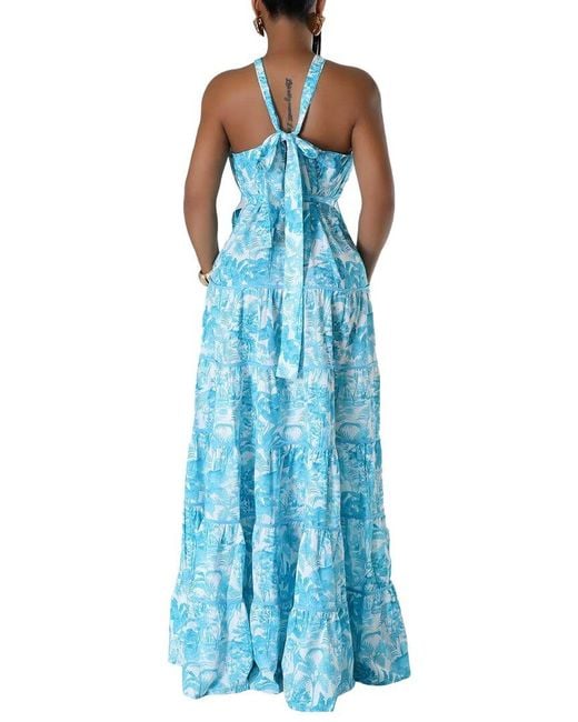 Emma way Blue Maxi Dress