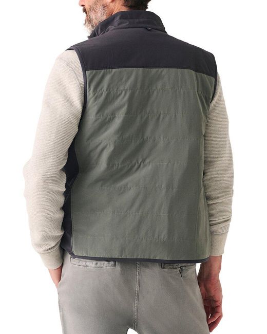 Faherty Brand Gray The Movement Vest for men