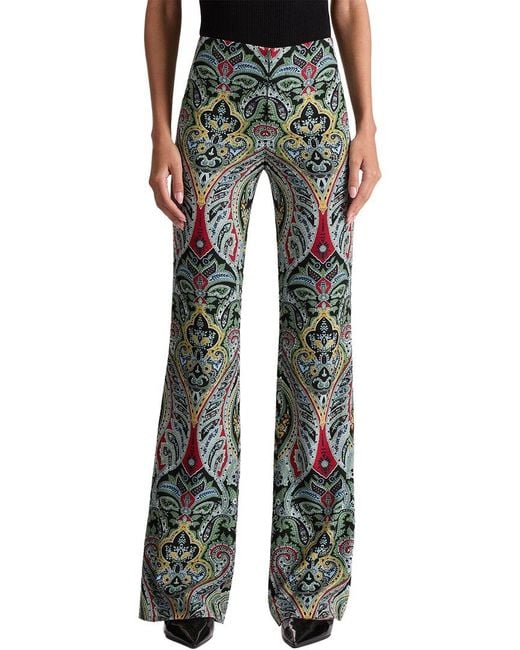 Alice + Olivia Black Teeny Fit Flare Bootcut Pant