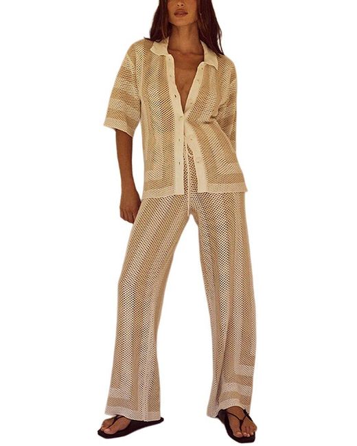 Homeyee Natural 2Pc Shirt & Pant Set