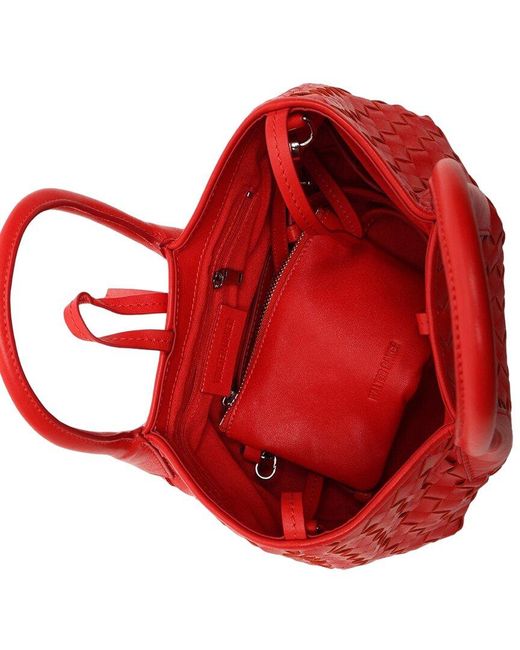Walter Baker Red Alina Mini Leather Tote