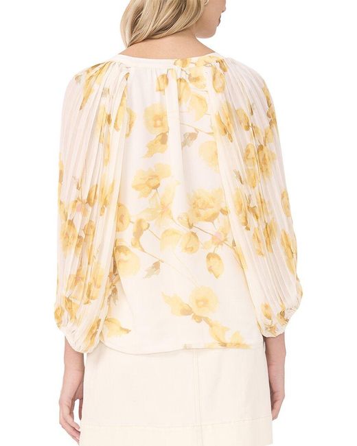 Vince Camuto Natural Button Front Blouse