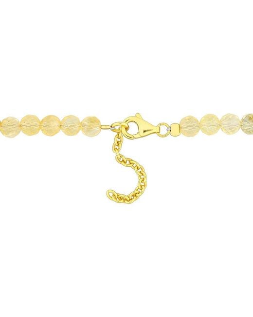 Rina Limor Metallic 3.92 Ct. Tw. Citrine Beaded Bracelet