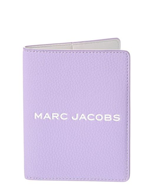 Marc Jacobs Purple Leather Passport Case