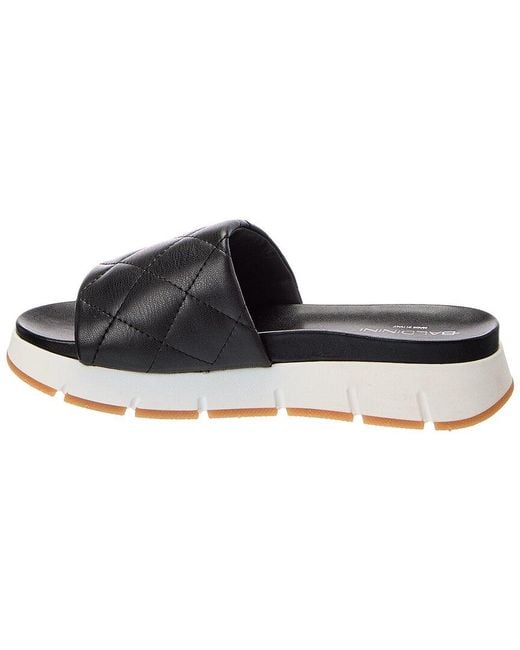 Baldinini Black Leather Sandal