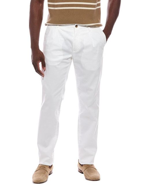 Canali White Sport Pant for men