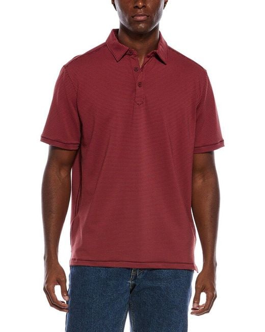 Tommy Bahama Red Costa Wave Polo Shirt for men