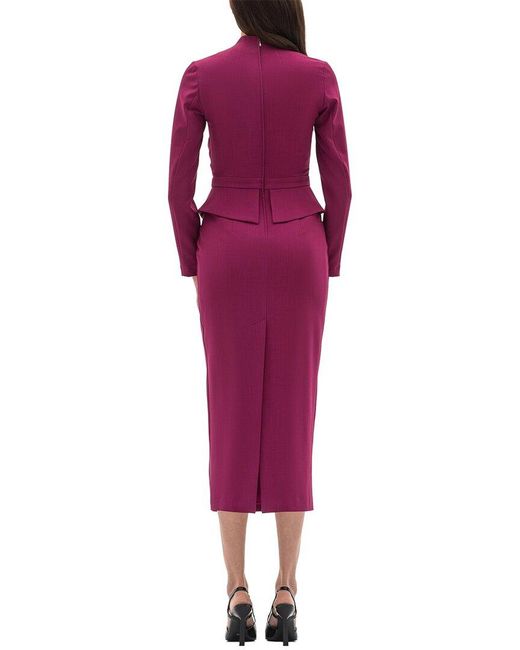 BGL Red Midi Dress