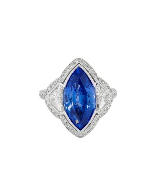 Diana M Blue Fine Jewelry 18k 1.41 Ct. Tw. Diamond Half-set Ring