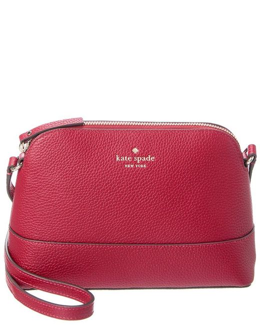 Kate Spade Red Southport Avenue Hanna Leather Crossbody