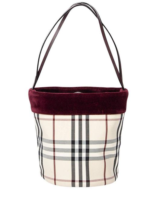 Burberry Red ! Bucket Tote
