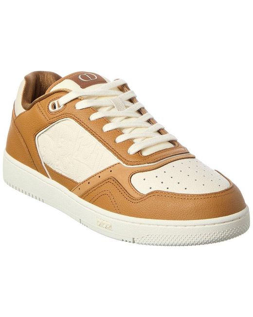 Dior Metallic Uptown Leather Sneaker for men