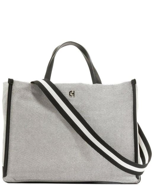 Cole Haan Gray Montecito Canvas Tote Bag