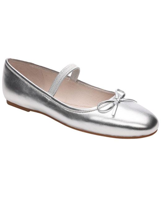 Sanctuary White Facile Leather Flat