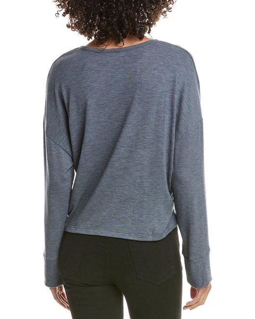 Michael Stars Gray Patty V-Neck Top