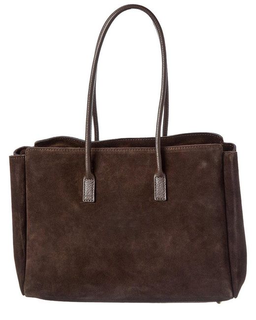 Isabella Rossetti Brown Aurelia Suede Handbag